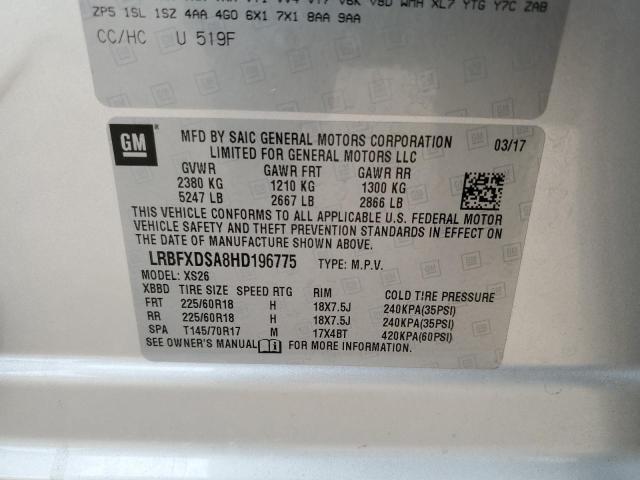 Photo 14 from auction – 2017 BUICK ENVISION E with VIN LRBFXDSA8HD196775