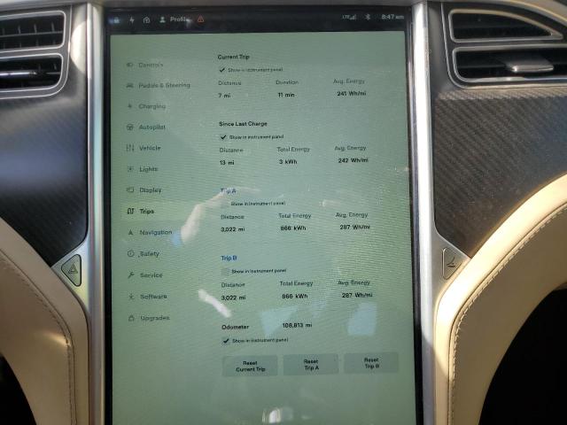 Photo 9 from auction – 2015 TESLA MODEL S with VIN 5YJSA1E14FF111934