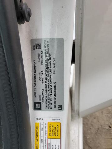 Photo 14 from auction – 2022 CHEVROLET SPARK LS with VIN KL8CB6SA8NC031477