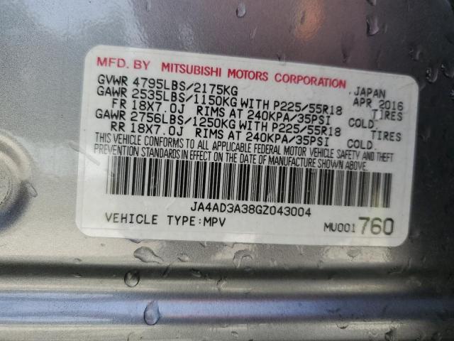 Photo 14 from auction – 2016 MITSUBISHI OUTLANDER with VIN JA4AD3A38GZ043004