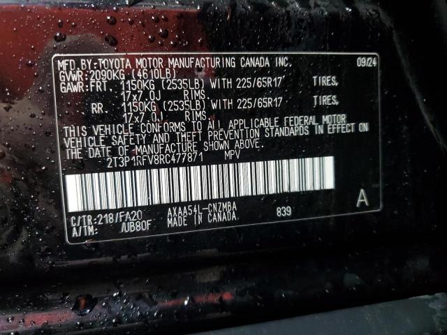 Photo 14 from auction – 2024 TOYOTA RAV4 XLE with VIN 2T3P1RFV8RC477871