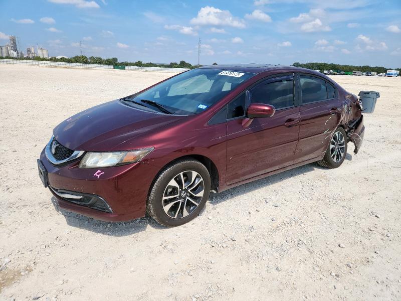 HONDA CIVIC EX 2014 with VIN 19XFB2F89EE003071 - Photo from auction