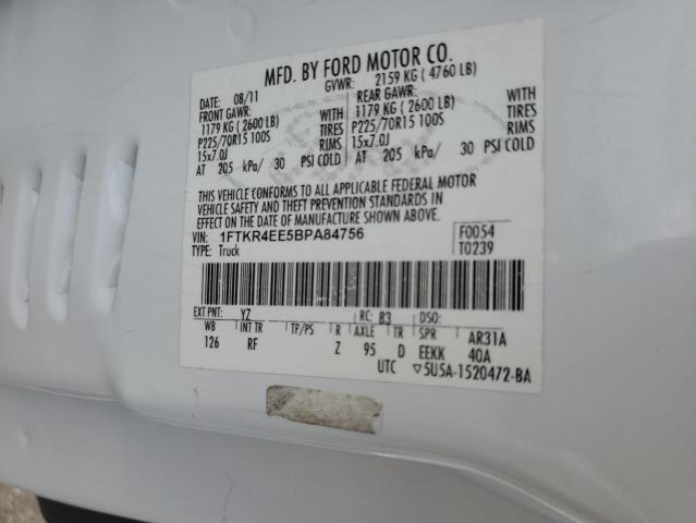 Photo 14 from auction – 2011 FORD RANGER SUP with VIN 1FTKR4EE5BPA84756