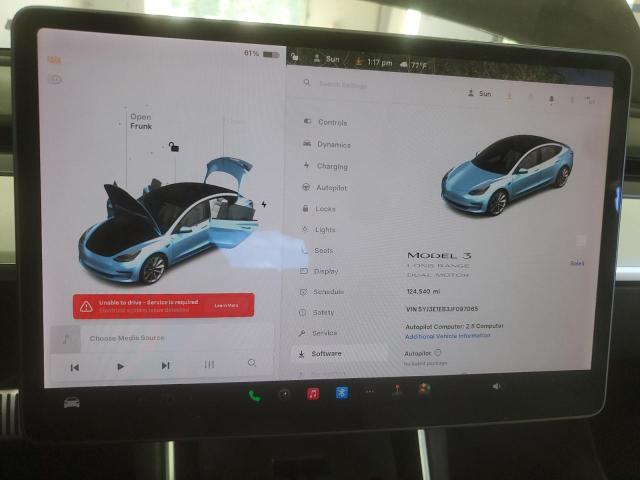 Photo 9 from auction – 2018 TESLA MODEL 3 with VIN 5YJ3E1EB3JF097065