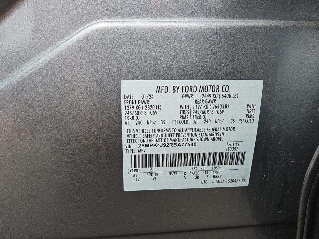 Photo 14 from auction – 2024 FORD EDGE SEL with VIN 2FMPK4J92RBA77540