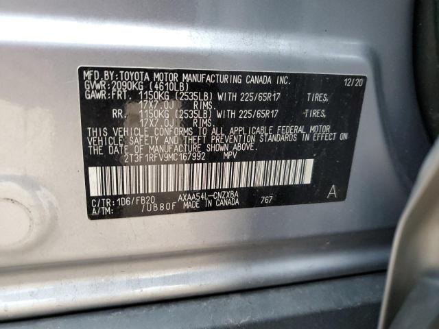 Photo 14 from auction – 2021 TOYOTA RAV4 LE with VIN 2T3F1RFV9MC167992
