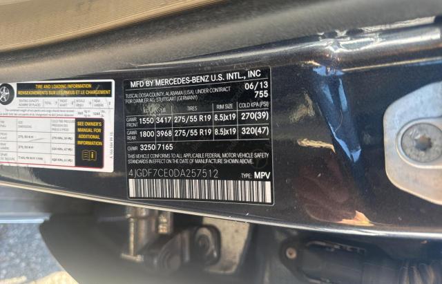 Photo 10 from auction – 2013 MERZ GL 450 4MATIC with VIN 4JGDF7CE0DA257512
