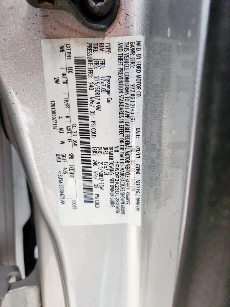 Photo 14 from auction – 2013 FORD FOCUS SE with VIN 1FADP3K23DL282609