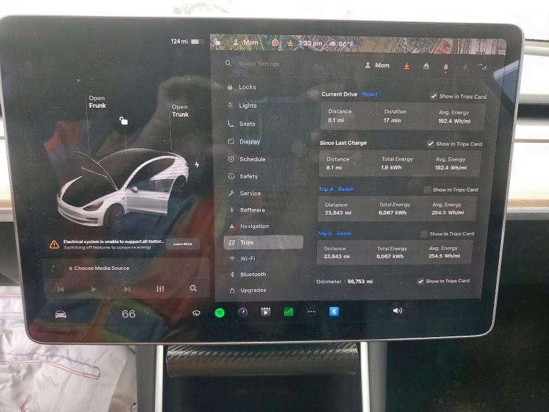 Photo 9 from auction – 2020 TESLA MODEL 3 with VIN 5YJ3E1EA6LF612859