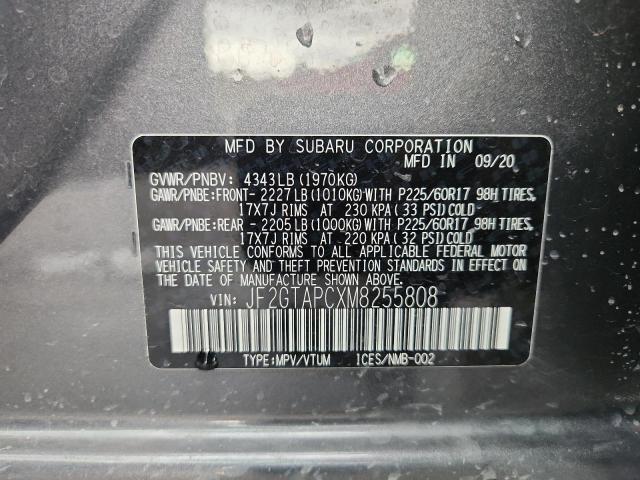 Photo 14 from auction – 2021 SUBARU CROSSTREK with VIN JF2GTAPCXM8255808