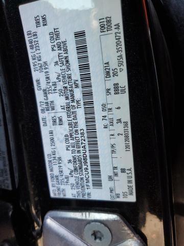 Photo 14 from auction – 2013 FORD ESCAPE TIT with VIN 1FMCU9J98DUA72383