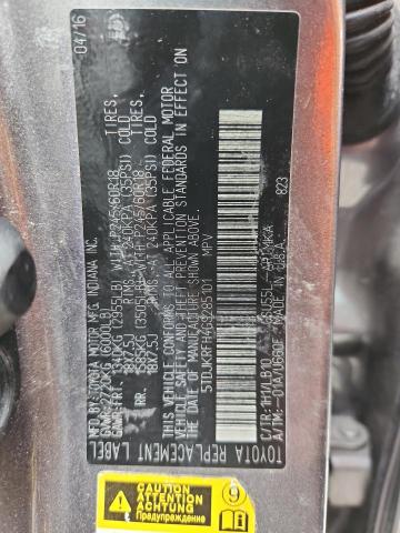 Photo 14 from auction – 2016 TOYOTA HIGHLANDER with VIN 5TDJKRFH4GS285101