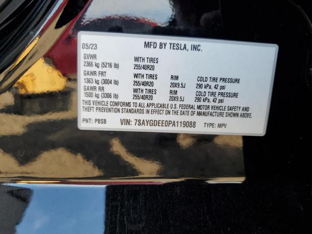 Photo 14 from auction – 2023 TESLA MODEL Y with VIN 7SAYGDEE0PA119088