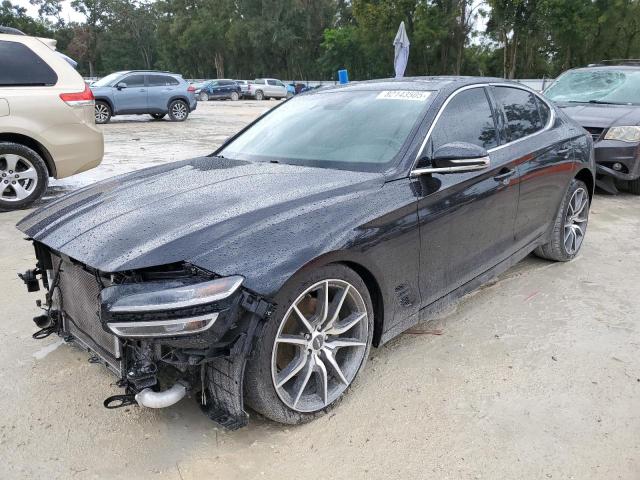 GENESIS G70 BASE 2022 with VIN KMTG34TA6NU089110 - Photo from auction