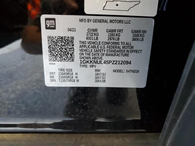 Photo 14 from auction – 2023 GMC ACADIA SLT with VIN 1GKKNUL45PZ212094