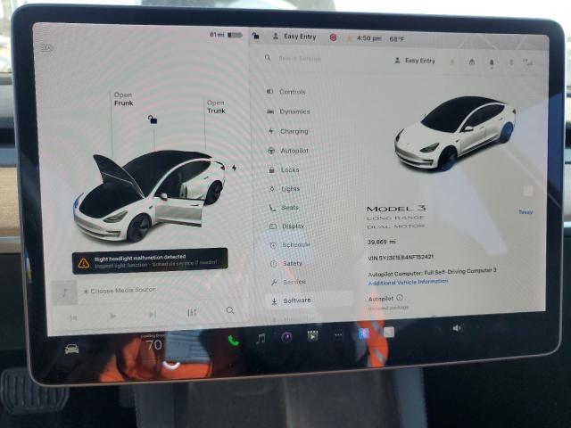Photo 9 from auction – 2022 TESLA MODEL 3 with VIN 5YJ3E1EB4NF152421