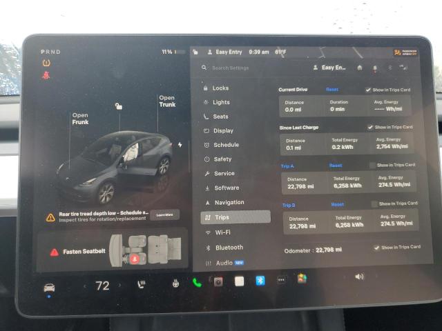 Photo 9 from auction – 2023 TESLA MODEL Y with VIN 7SAYGAEE5PF664317
