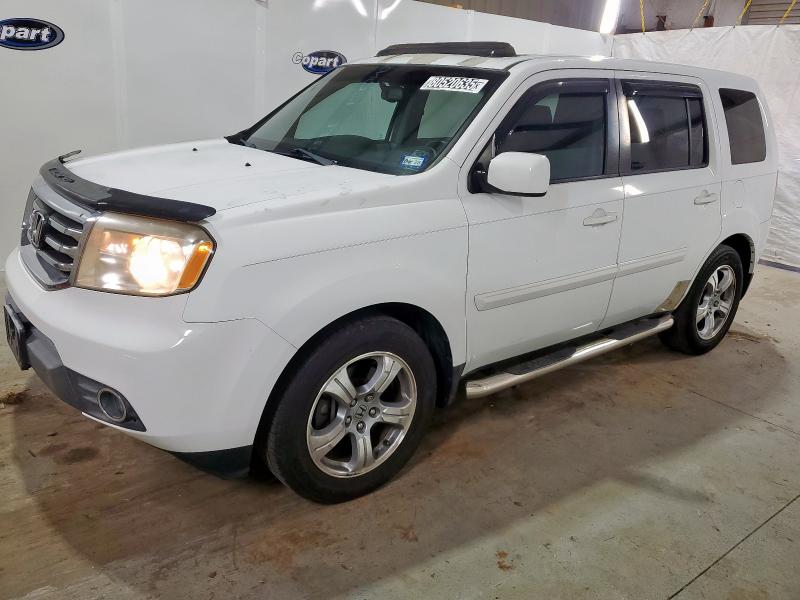 HONDA PILOT EXL 2012 with VIN 5FNYF3H66CB026992 - Photo from auction