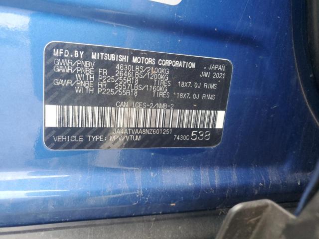 Photo 14 from auction – 2022 MITSUBISHI ECLIPSE CR with VIN JA4ATVAA8NZ601251