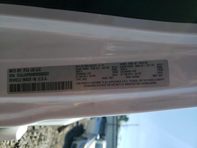 Photo 14 from auction – 2021 JEEP WRANGLER U with VIN 1C4JJXP64MW698832