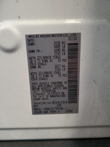 Photo 14 from auction – 2014 NISSAN ROGUE S with VIN 5N1AT2MT5EC834293