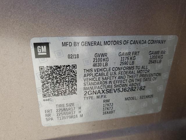 Фото 14 с аукциона – 2018 CHEVROLET EQUINOX с VIN 2GNAXSEV5J6282782