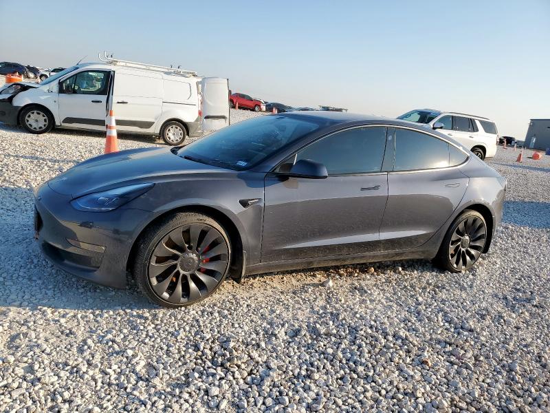 TESLA MODEL 3 2022 with VIN 5YJ3E1EC0NF347425 - Photo from auction