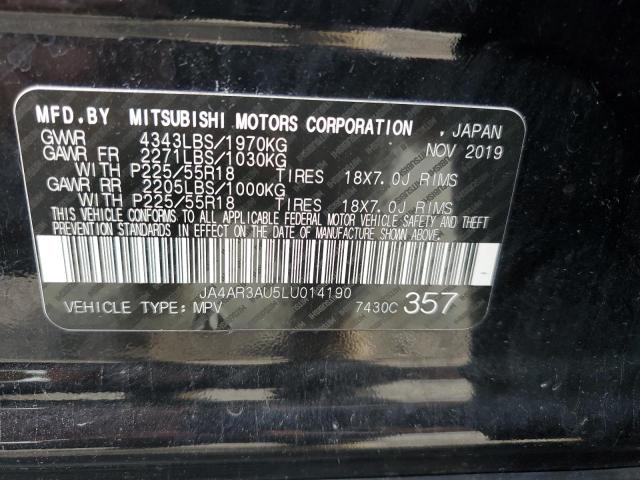 Photo 14 from auction – 2020 MITSUBISHI OUTLANDER with VIN JA4AR3AU5LU014190
