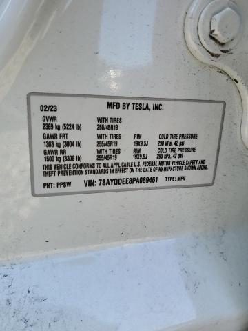 Photo 14 from auction – 2023 TESLA MODEL Y with VIN 7SAYGDEE8PA069461