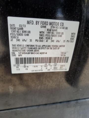 Photo 14 from auction – 2013 FORD EXPLORER LIMITED with VIN 1FM5K8F86DGC42814