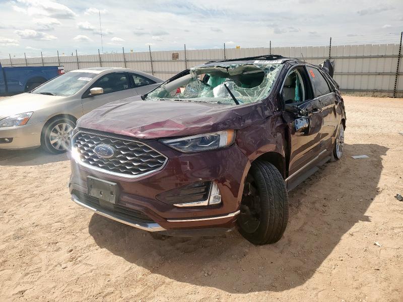 FORD EDGE TITAN 2021 with VIN 2FMPK4K91MBA06353 - Photo from auction