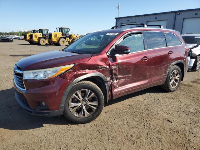 TOYOTA HIGHLANDER 2014 with VIN 5TDJKRFH2ES010775 - Photo from auction