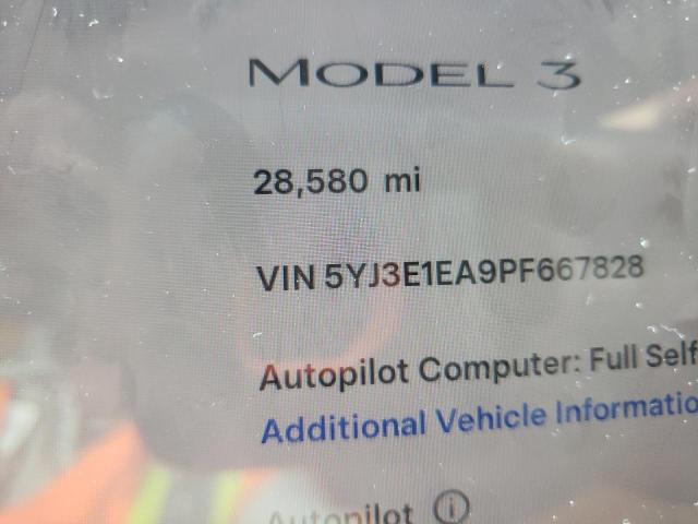 Photo 9 from auction – 2023 TESLA MODEL 3 with VIN 5YJ3E1EA9PF667828