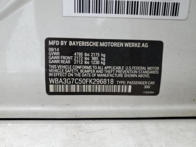 Photo 14 from auction – 2015 BMW 328 XI with VIN WBA3G7C50FK296818