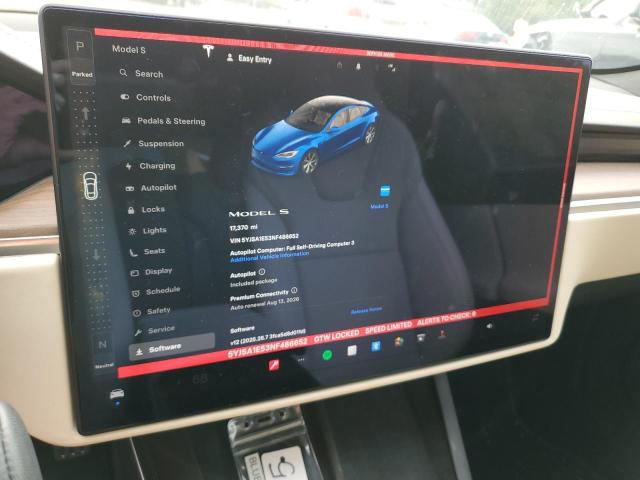 Photo 9 from auction – 2022 TESLA MODEL S with VIN 5YJSA1E53NF486652