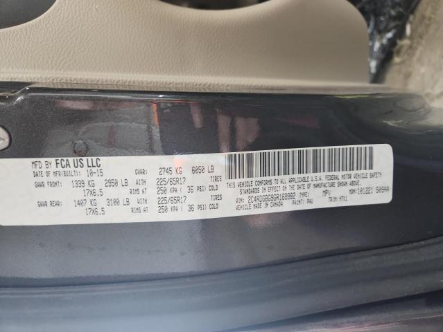 Photo 14 from auction – 2016 DODGE GRAND CARA with VIN 2C4RDGBG9GR169982