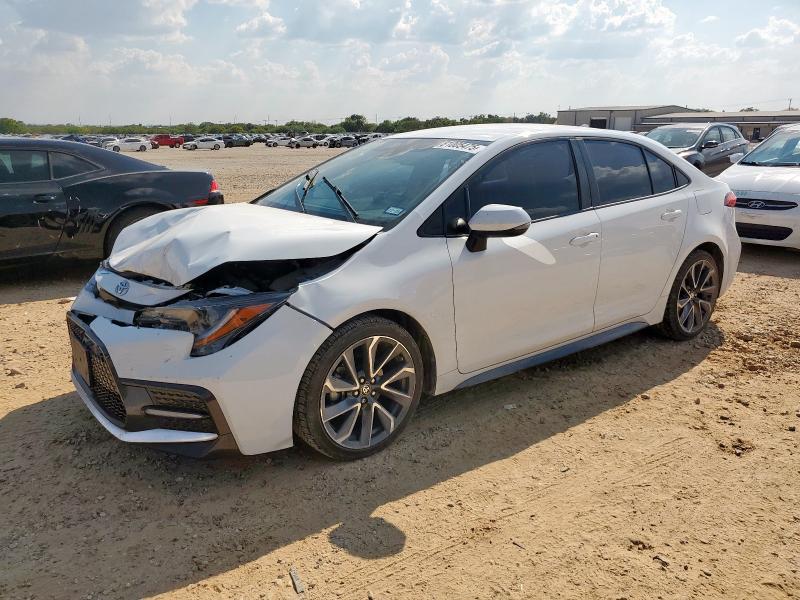 TOYOTA COROLLA SE 2022 with VIN 5YFS4MCE6NP101309 - Photo from auction