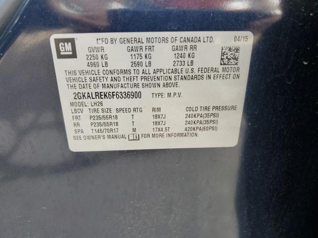 Photo 14 from auction – 2015 GMC TERRAIN SL with VIN 2GKALREK6F6336900