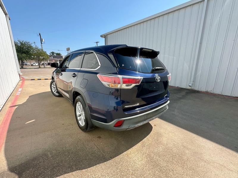 Photo 3 from auction – 2014 TOYOTA HIGHLANDER with VIN 5TDBKRFH8ES041291
