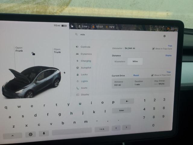 Photo 9 from auction – 2021 TESLA MODEL Y with VIN 5YJYGDEE1MF108533