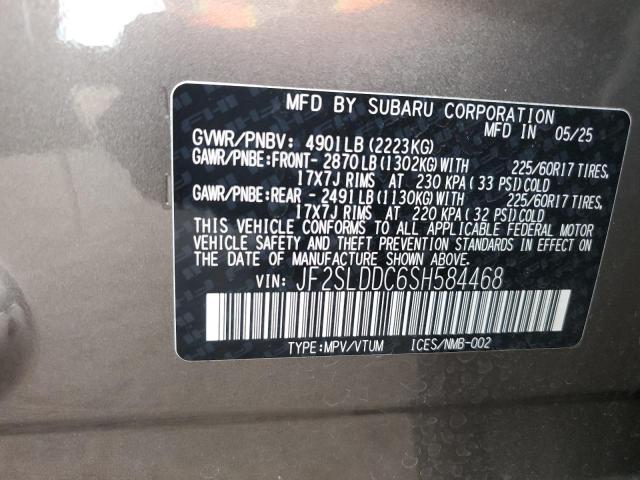 Photo 14 from auction – 2025 SUBARU FORESTER P with VIN JF2SLDDC6SH584468