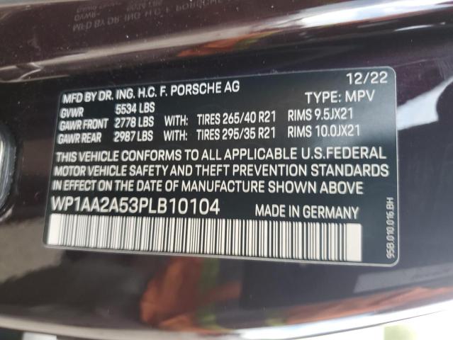 Photo 14 from auction – 2023 PORSCHE MACAN BASE with VIN WP1AA2A53PLB10104