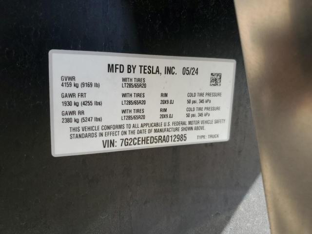 Photo 14 from auction – 2024 TESLA CYBERTRUCK with VIN 7G2CEHED5RA012985