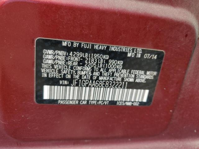 Photo 14 from auction – 2014 SUBARU IMPREZA with VIN JF1GPAA68E8322211