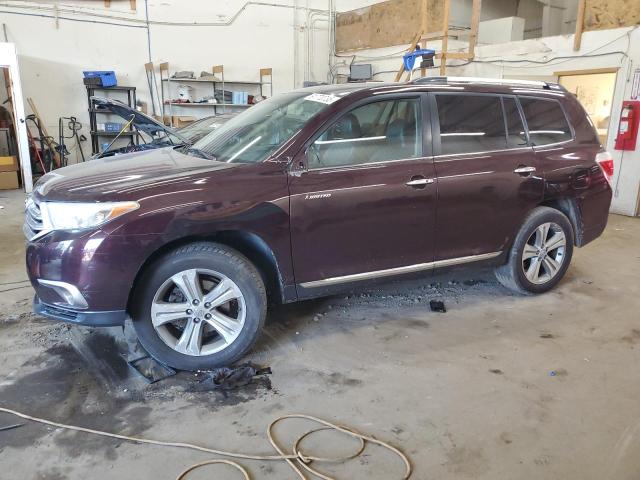 TOYOTA HIGHLANDER LIMITED 2012 with VIN 5TDDK3EH5CS133544 - Photo from auction