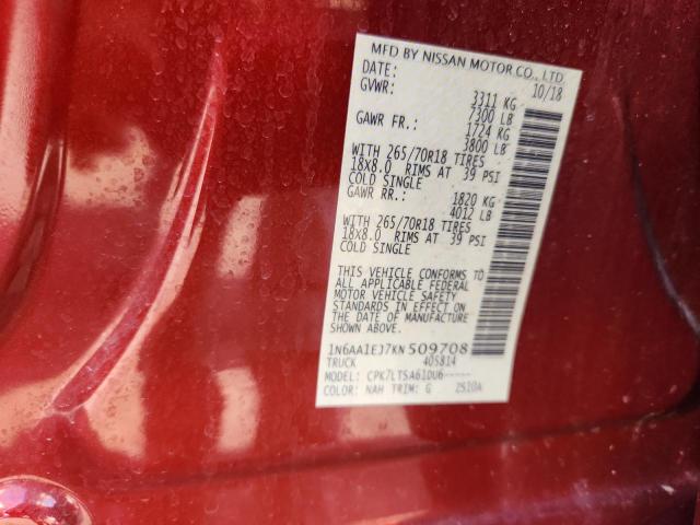 Photo 14 from auction – 2019 NISSAN TITAN with VIN 1N6AA1EJ7KN509708