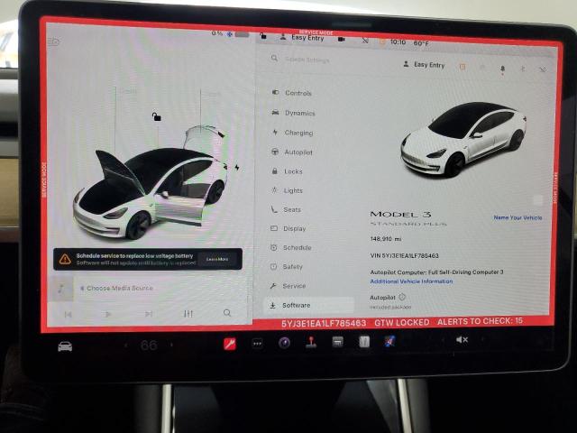 Photo 9 from auction – 2020 TESLA MODEL 3 with VIN 5YJ3E1EA1LF785463