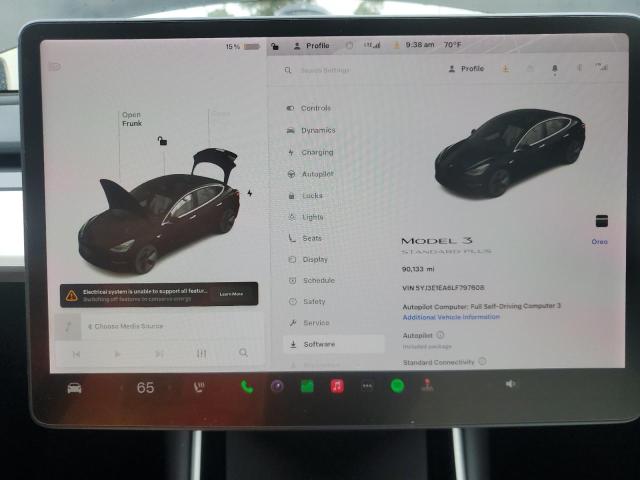 Photo 9 from auction – 2020 TESLA MODEL 3 with VIN 5YJ3E1EA6LF797608