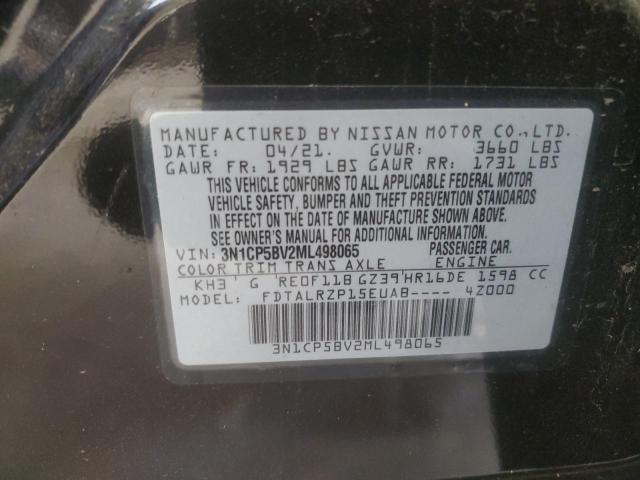 Photo 14 from auction – 2021 NISSAN KICKS S with VIN 3N1CP5BV2ML498065