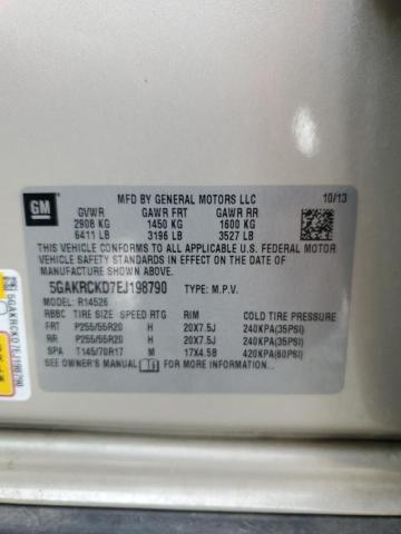 Photo 14 from auction – 2014 BUICK ENCLAVE with VIN 5GAKRCKD7EJ198790